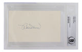 Bobby Doerr Signed Slabbed Boston Red Sox Index Card BAS - Sports Integrity