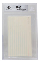 Bobby Doerr Signed Slabbed Boston Red Sox Index Card BAS - Sports Integrity