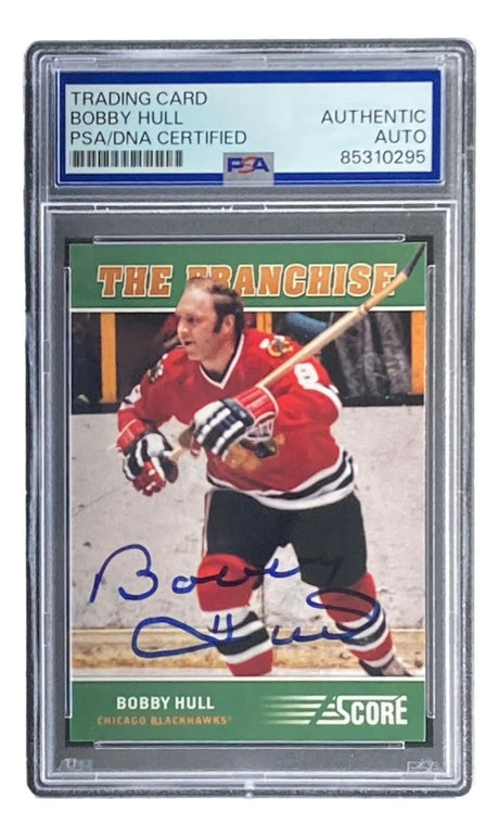 Bobby Hull Signed 2012 Score #OS6 Chicago Blackhawks Trading Card PSA - Sports Integrity