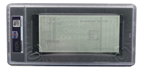 Bobby Thomson New York Giants Signed Bank Check PSA/DNA 85025527 - Sports Integrity