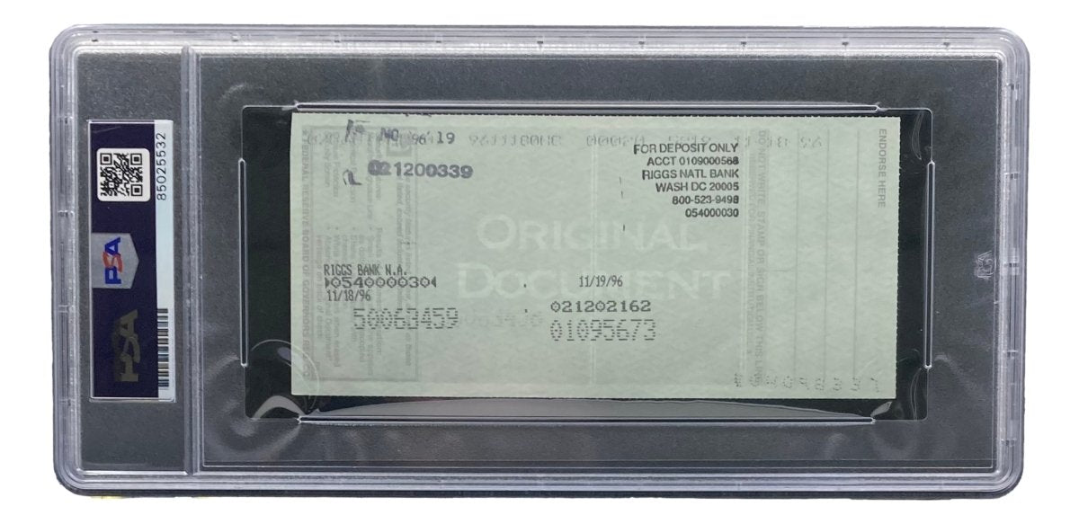 Bobby Thomson New York Giants Signed Bank Check PSA/DNA 85025532 - Sports Integrity