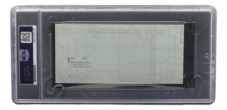 Bobby Thomson New York Giants Signed Bank Check PSA/DNA 85025535 - Sports Integrity