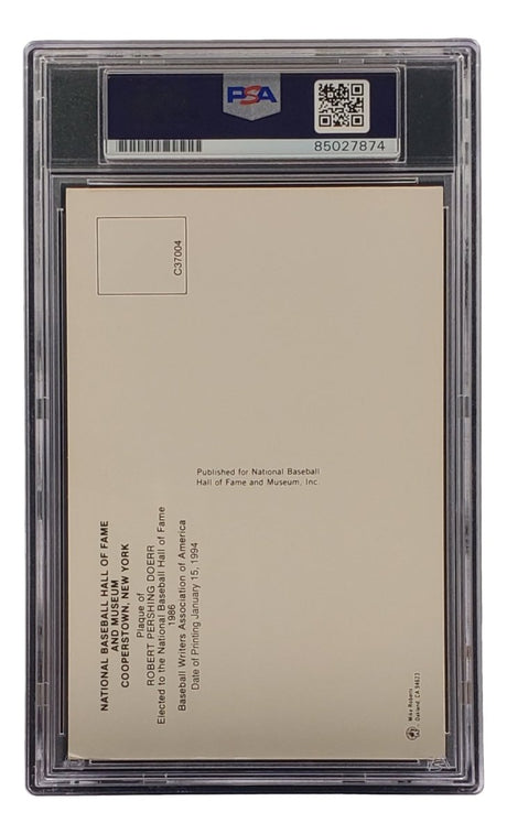 Bobby Doerr Signed 4x6 Boston Red Sox HOF Plaque Card PSA/DNA 85027874 - Sports Integrity