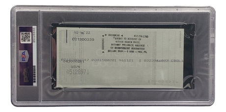 Bobby Thomson New York Giants Signed Bank Check PSA/DNA 85025556 - Sports Integrity