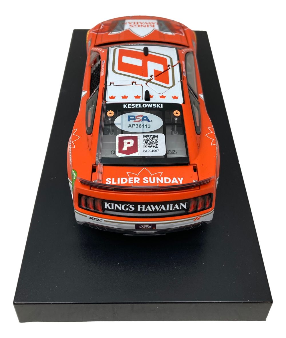 Brad Keselowski Signed 1:24 NASCAR Kings Hawaiian Rolls Die-Cast Car PSA/DNA
