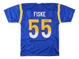 Braden Fiske Los Angeles Signed Blue Football Jersey JSA ITP