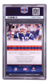 Tom Brady Signed 2007 Donruss #57 Patriots Trading Card PSA/DNA Auto 10