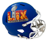 Brandon Graham Signed Eagles Full Size Blue Super Bowl 59 Replica Helmet BAS