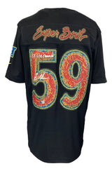 The Sports Integrity Brandon Graham Signed Eagles Nike Limited Jersey features large, colorful rhinestone 59 and Super Bowl text on the back, autograph with "SB LIX Champs" inscription, and a sleeve patch.