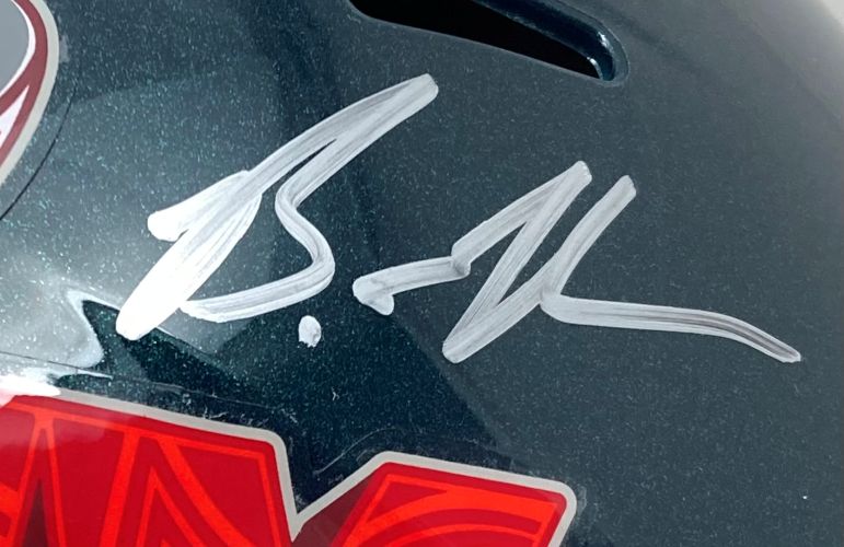 Brandon Graham Signed Philadelphia Eagles FS Super Bowl 59 LIX Replica Helmet BAS
