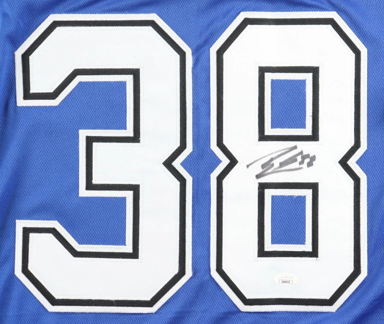 Brandon Hagel Tampa Bay Signed Blue Hockey Jersey JSA Hologram