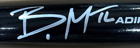 Brandon Marsh Philadelphia Phillies Signed Black Rawlings Adirondack Bat JSA ITP - Sports Integrity