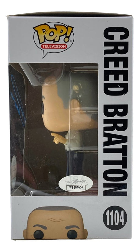 Creed Bratton Signed In Blue The Office Funko Pop #1104 JSA ITP - Sports Integrity