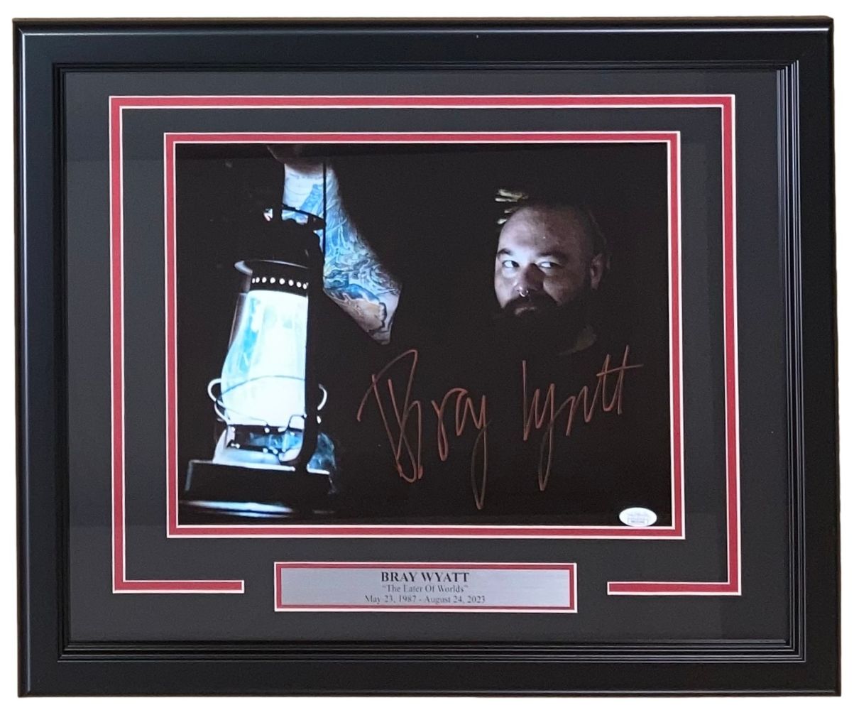 Bray Wyatt Signed Framed 11x14 WWE Photo JSA Hologram