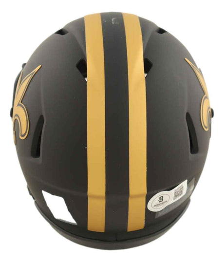Drew Brees Signed New Orleans Saints Eclipse Mini Speed Helmet SB XLIV MVP BAS