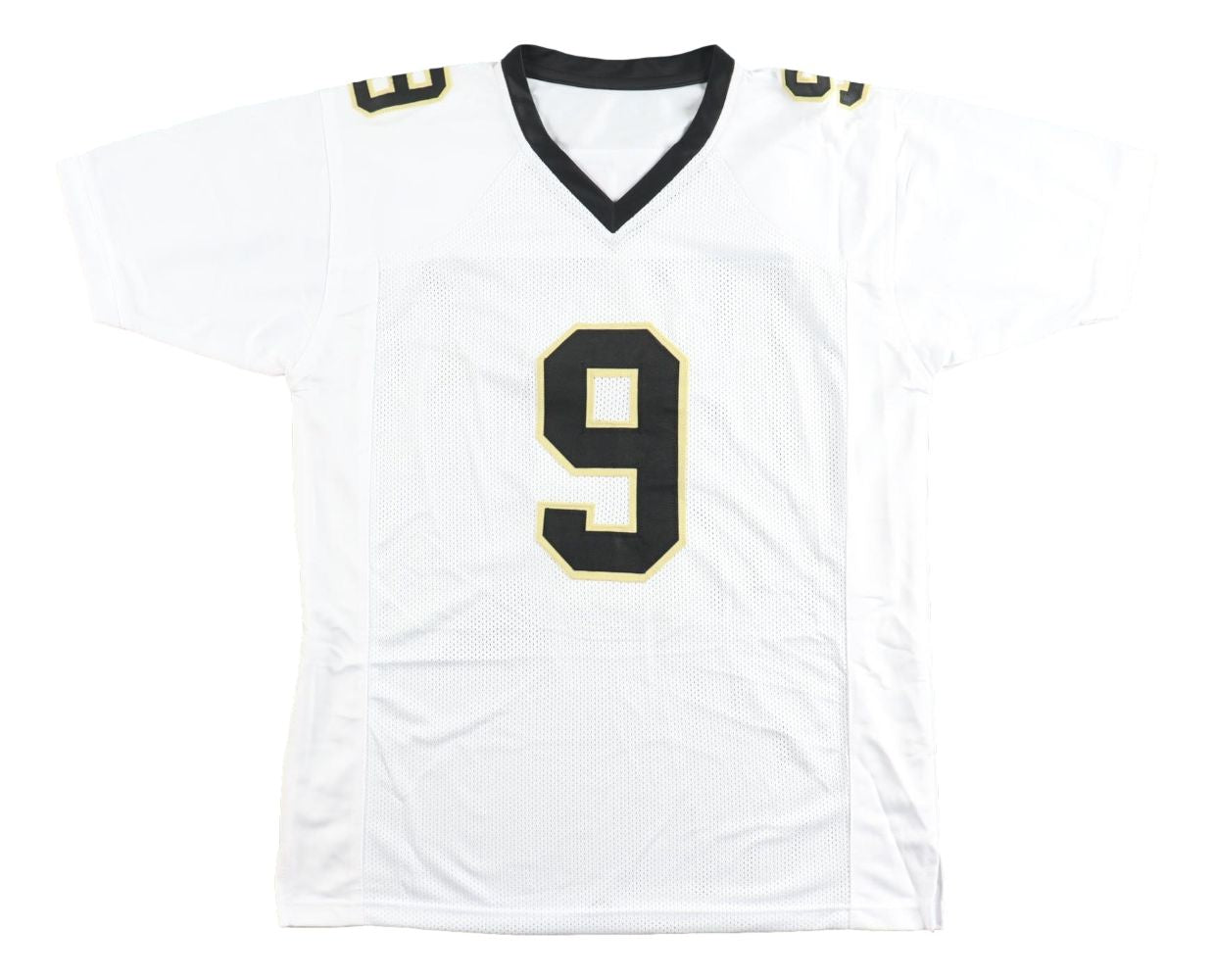 Drew Brees New Orleans Signed White Football Jersey SB XLIV MVP BAS