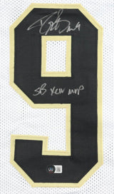 Drew Brees New Orleans Signed White Football Jersey SB XLIV MVP BAS