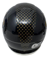 Drew Brees Signed New Orleans Saints Black Mini Speed Helmet HOF 26 BAS