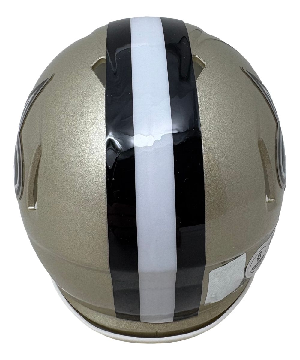 Drew Brees Signed New Orleans Saints Mini Speed Helmet BAS