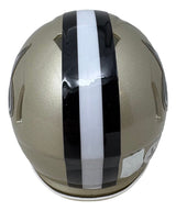 Drew Brees Signed New Orleans Saints Mini Speed Helmet BAS