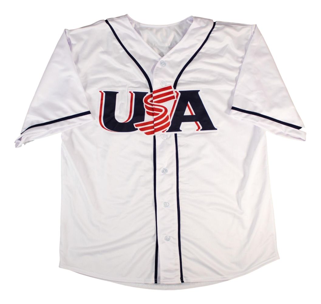 Alex Bregman USA Signed White Baseball Jersey BAS