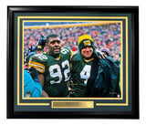 Brett Favre Signed Framed 16x20 Green Bay Packers Photo Lambeau Legends Radtke