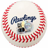 George Brett Royals Signed Official Hall Of Fame Logo Baseball HOF 99 MLB