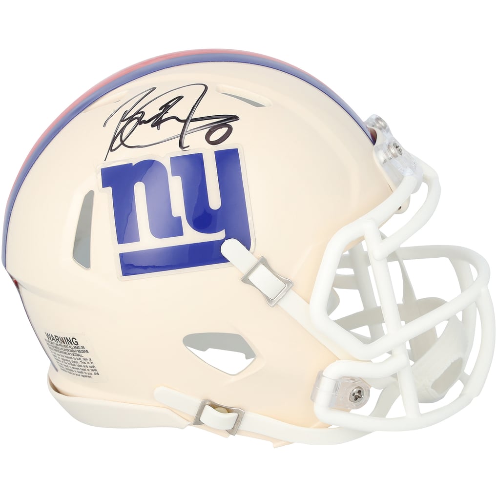 Brian Burns Autographed New York Giants RETRO Speed Mini Helmet Fanatics