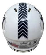 Brian Burns Signed New York Giants Salute To Service Mini Speed Helmet BAS