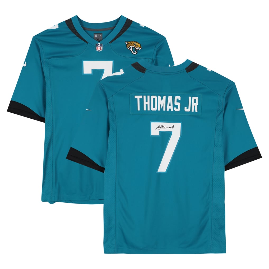 Brian Thomas Jr. Autographed Jacksonville Jaguars Teal Nike Game Jersey Fanatics