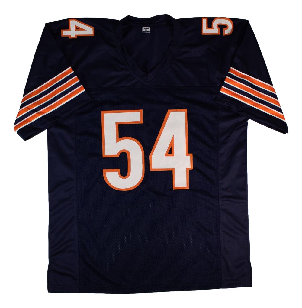 Brian Urlacher Chicago Signed Navy Football Jersey BAS