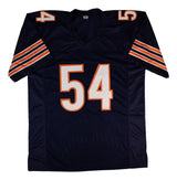Brian Urlacher Chicago Signed Navy Football Jersey BAS