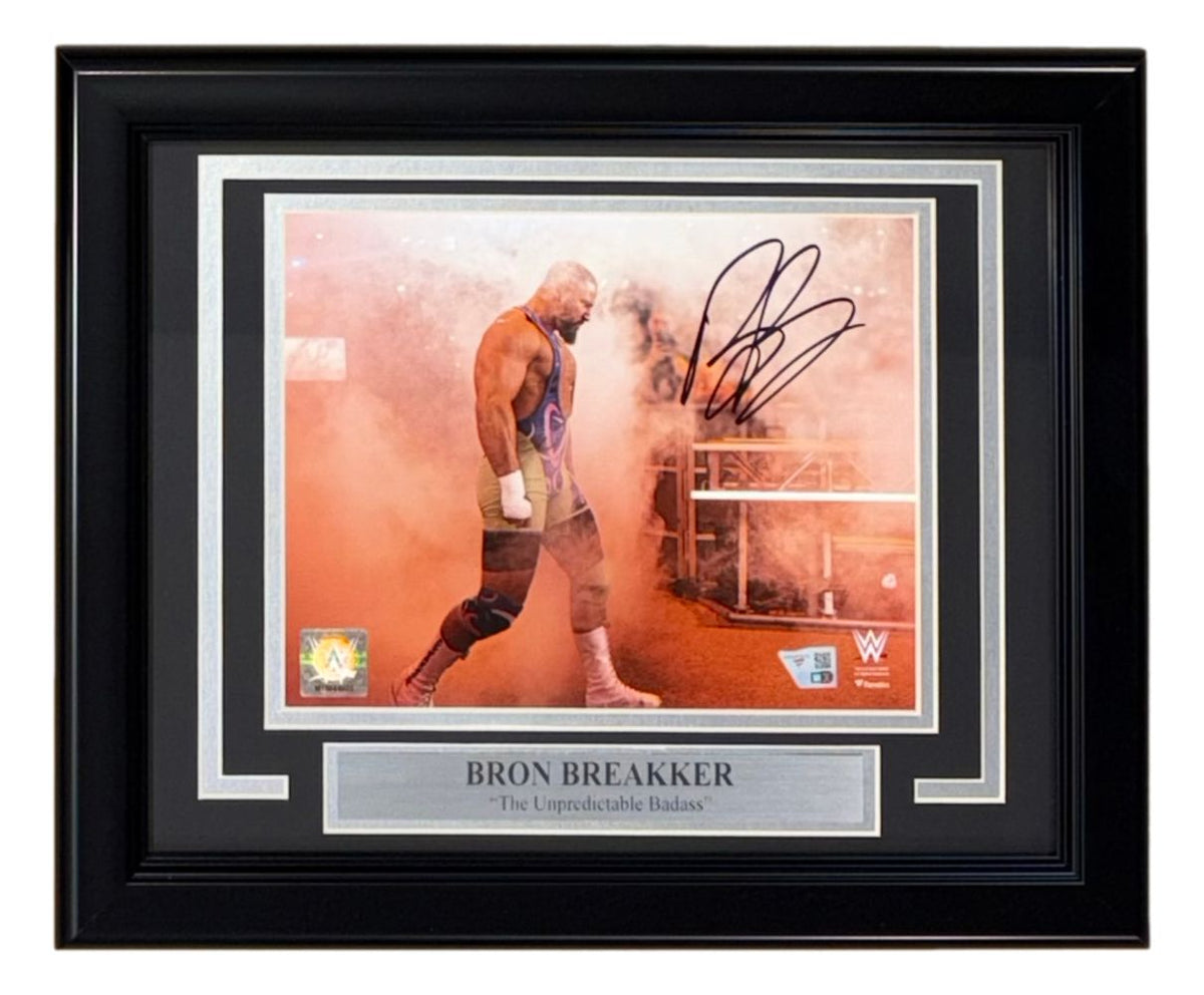 Bron Breakker Signed Framed 8x10 WWE Smoke Photo Fanatics
