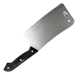 The Andrew Bryniarski Signed 12" Toy Butcher Knife by Sports Integrity features a wide rectangular blade with a hole near the top corner and a black handle with three rivets. JSA authenticated, it's perfect for Leatherface fans.