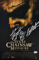 Sports Integrity’s Andrew Bryniarski Signed 11x17 Texas Chainsaw Massacre Photo features Leatherface, bold film title, release date (October 17, 2003), and two silver autographs; JSA authenticated.
