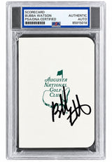 Bubba Watson Signed Masters Augusta National Scorecard PSA/DNA