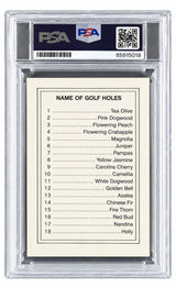 Bubba Watson Signed Masters Augusta National Scorecard PSA/DNA