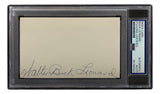 Buck Leonard Homestead Grays Full Name Signed Index Card PSA/DNA