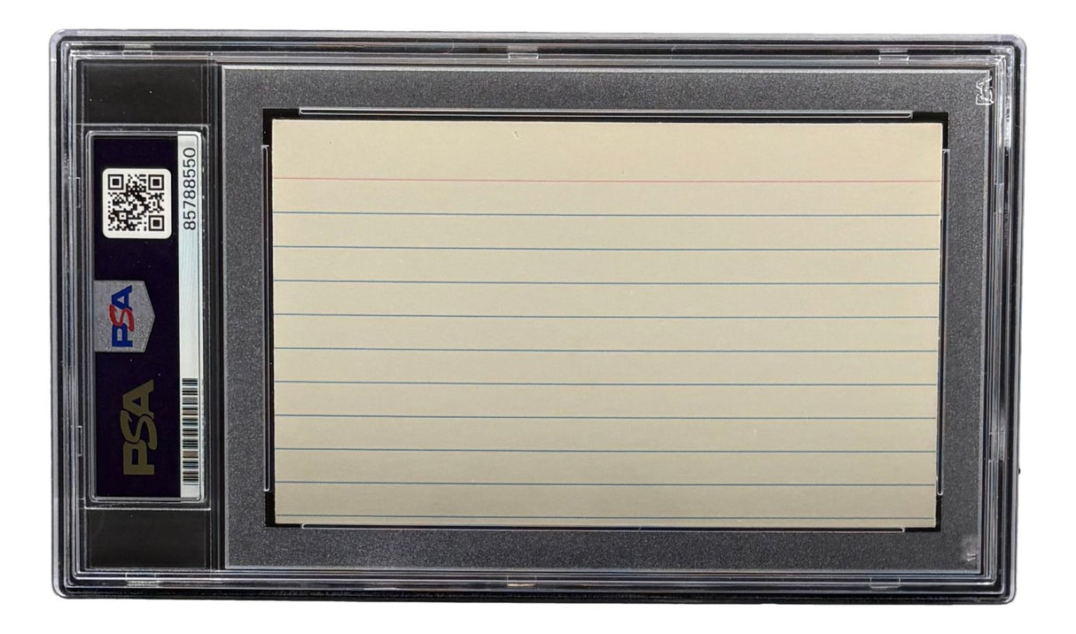 Buck Leonard Homestead Grays Full Name Signed Index Card PSA/DNA