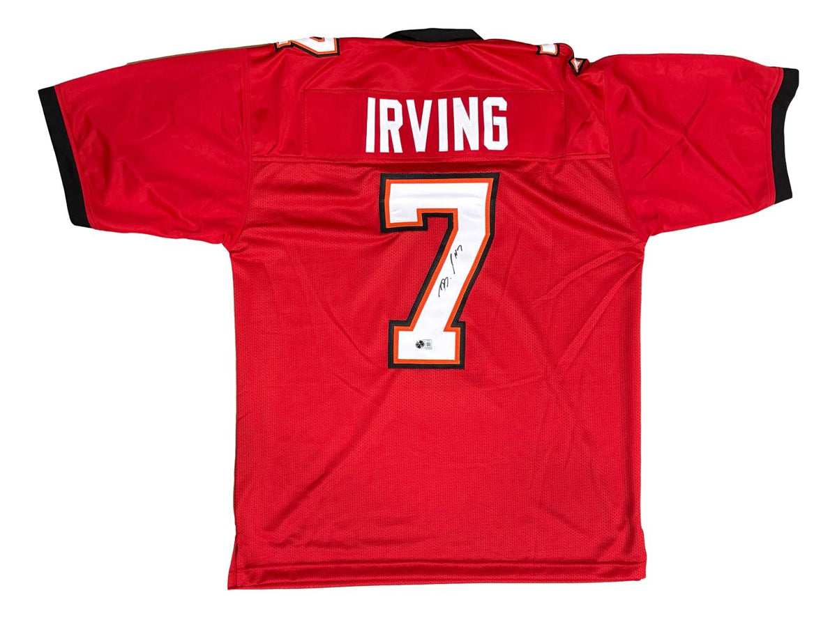 Bucky Irving Tampa Bay Signed Red Football Jersey BAS