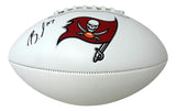 Bucky Irving Signed Tampa Bay Buccaneers Logo Football BAS