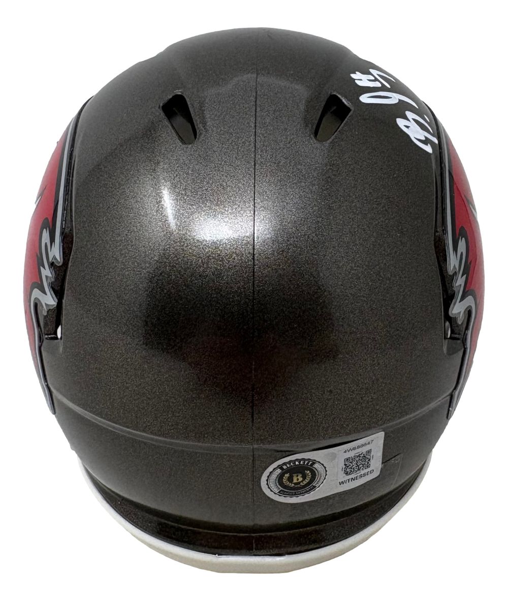 Bucky Irving Signed Tampa Bay Buccaneers Mini Speed Helmet BAS