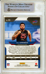 2020 Panini Prizm #313 AJ Epenesa RC Buffalo Bills BGS Autograph 10