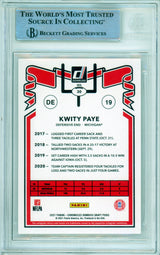 2021 Chronicles Draft Picks Retro #30 Kwity Paye RC BGS Autograph 10