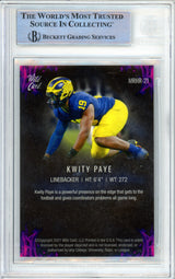 2021 Wild Card Matte Black Red Hot RC Pink #MRHR21 Kwity Paye RC Michigan Auto