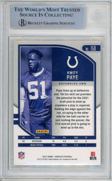 2021 Absolute Football #150 Kwity Paye RC Indianapolis Colts BGS Autograph 10