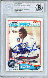 1982 Topps #434 Lawrence Taylor RC New York Giants BGS Autograph 10