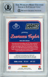 2016 Panini Donruss #207 Lawrence Taylor New York Giants BGS Autograph 10
