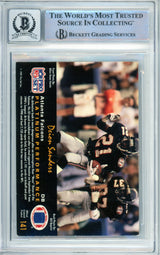 1991 Pro Set Platinum #141 Deion Sanders Platinum Performance Falcons BGS Auto