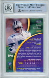 1999 Topps Stadium Club #122 Deion Sanders Dallas Cowboys BGS Autograph 10
